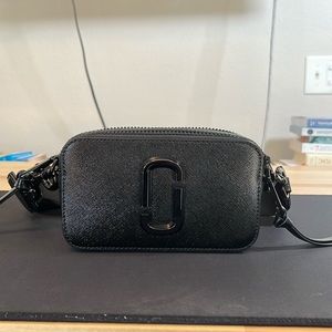 Marc Jacobs Women's The Snapshot DTM Black Camera Crossbody Bag, New